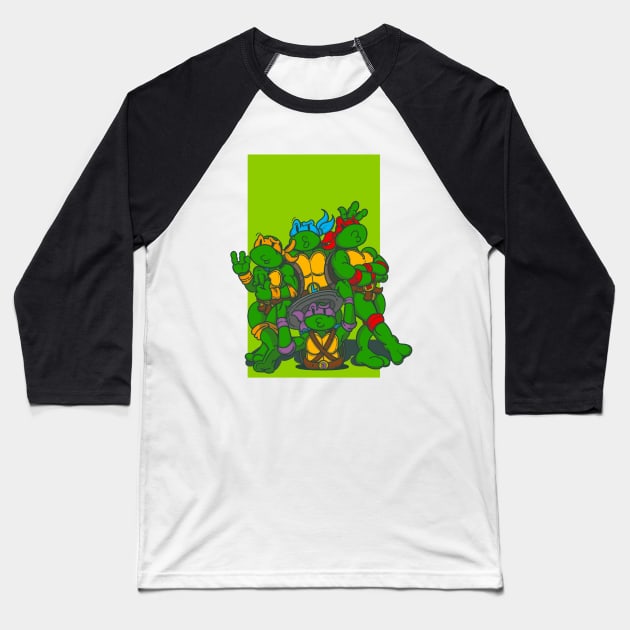 TMNT Pucker Lips Baseball T-Shirt by alexlaw17